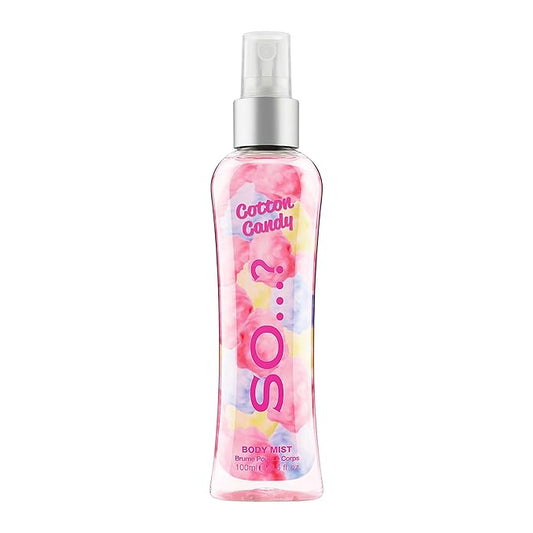 Cotton Candy Body Mist by So...? - Perfume for Women - Sweet Vanilla Perfume with Notes of Bergamot, Raspberry, Candy Floss - Gifts for Women - 3.5 oz