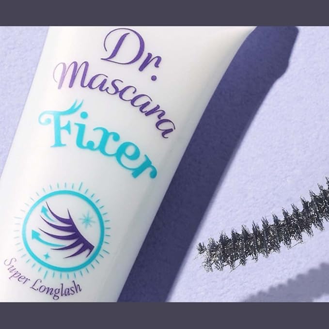 ETUDE Dr. Mascara Fixer For Super Long Lash, Korean Mascara Fixer, Natural Extension, Lengthening, Smudge-Proof, Korean Makeup, Beauty, Micro Black Fiber Formula (0.203 Fl Oz)