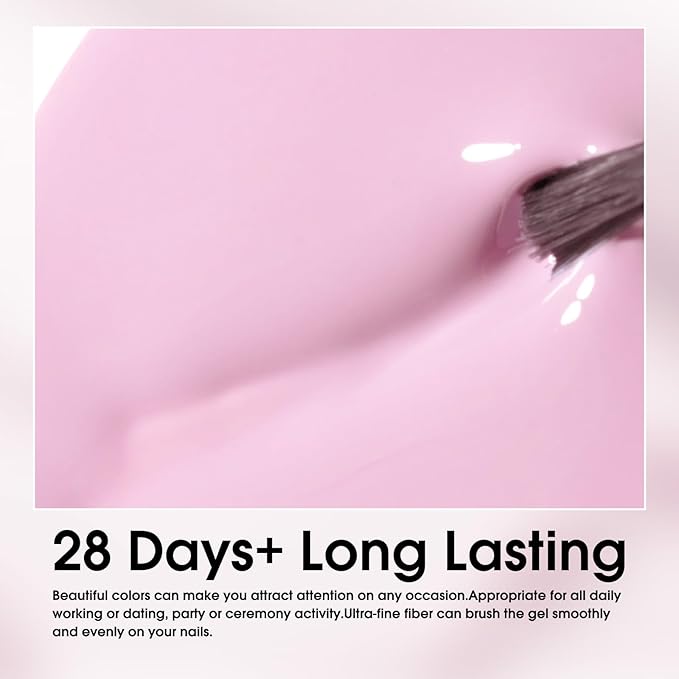 VENALISA Pink Gel Nail Polish 1 Pcs Soak Off UV Gel DIY at Home Manicure Salon Nail Art For Girls Women