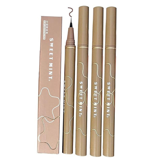 Eyelid Color Eyeliner, Quick-Drying Waterproof, 4pcs Hyper Easy Liquid Pen, Long Lasting, High Pigmented, Smudge Proof Formula, Taupe