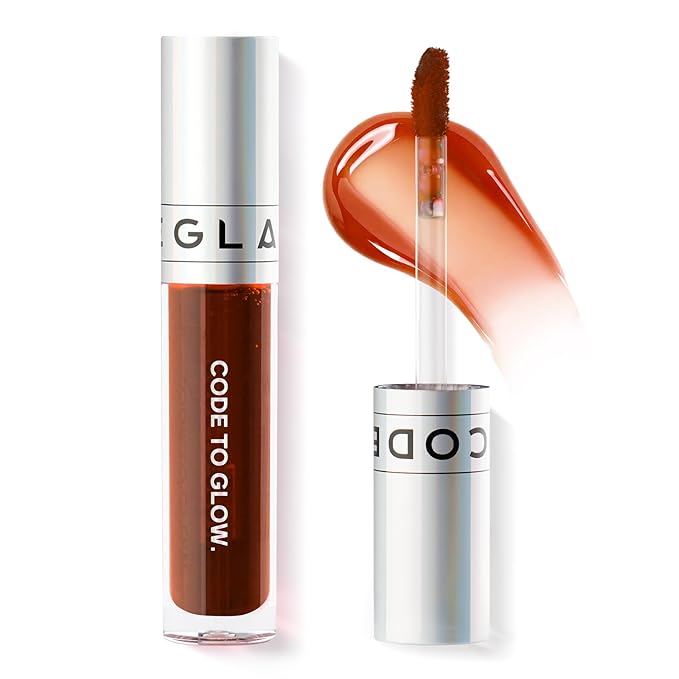 Glam Code Wipe-Off Lip Gloss, Non-Sticky Lip Stain Highly Pigmented Matte Lip Tint Waterproof Transfer-Resistant Long-lasting Lipstain Lightweight - 04# Caramel
