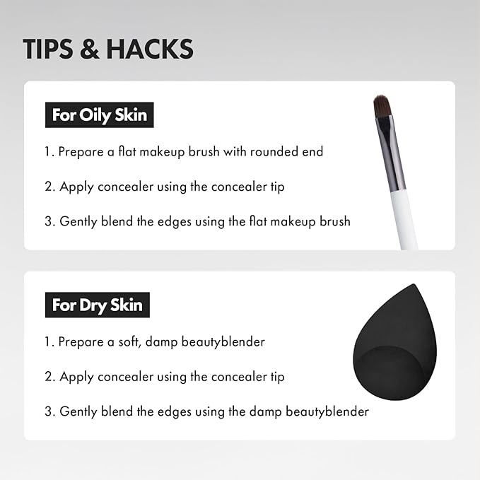 [NEW] AEKYUNGLUNA Long Lasting Tip Concealer 38C | Moisturizing Liquid Type | Full Coverage for Dark Circles, Fine Lines & Redness | Korean Makeup, 0.34 oz