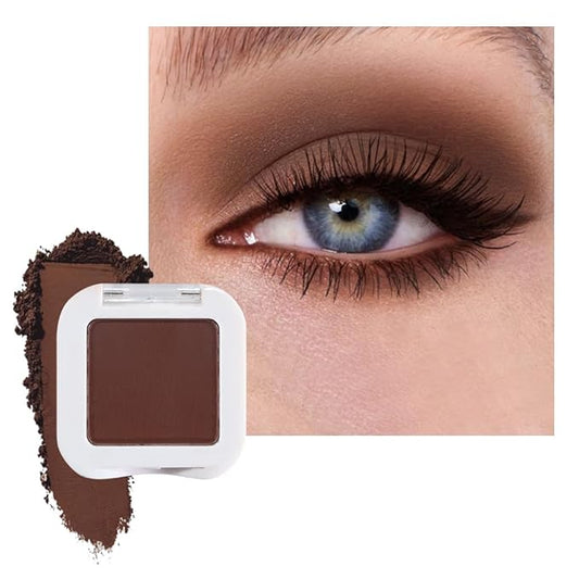 Matte Singe Eye Shadow Palette Makeup, Matte Brown Monochrome Eyeshadow For Older Women, Mini Pressed Monochrome Pigmented Waterproof Sombras Para Ojos, Vegan, Talc, Paraben & Cruelty Free