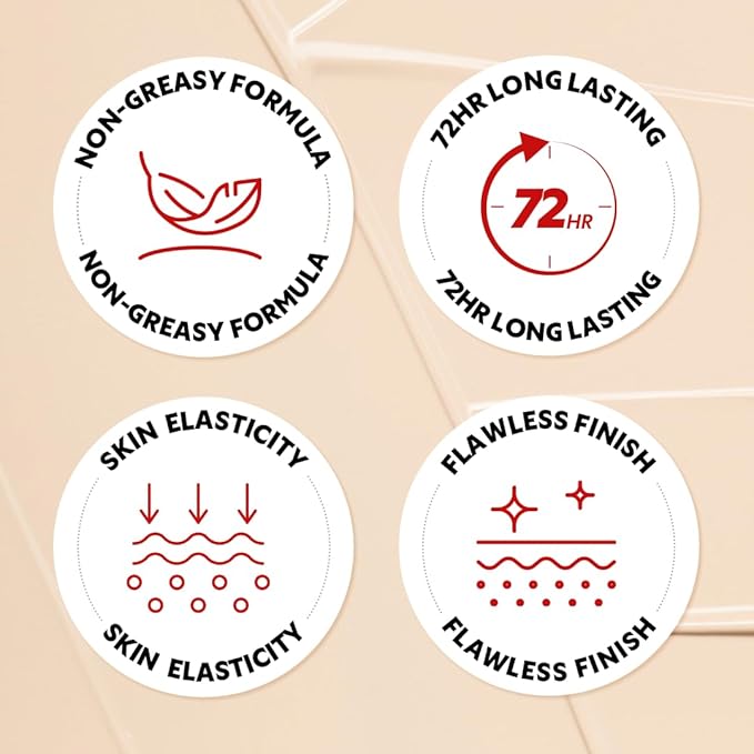 [*Mini Size*] TIRTIR Mask Fit Red Cushion Foundation | Full coverage, Weightless, Skin fit, Satin Glow Finish, Korean Makeup BB Foundation, beauty, Tattoo cover up, Buildable (#47N Ebony, 0.15 Fl Oz)