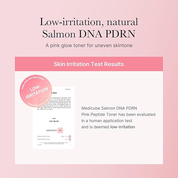 medicube Salmon DNA PDRN Pink CICA Soothing Toner I Pink Glow Toner for Skin Boosting, Soothing and Calming, Uneven Skin Tone, Peptide & Niacinamide, Korean Skin Care (250ml / 8.45 fl. oz.)