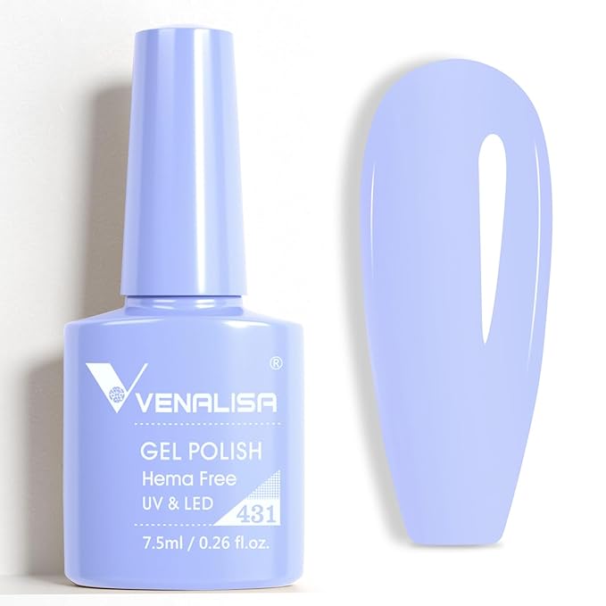 VENALISA Blue Gel Nail Polish 1 Pcs Light Blue Color Gel Polish Soak Off UV Gel DIY at Home Manicure Salon Nail Art For Girls Women