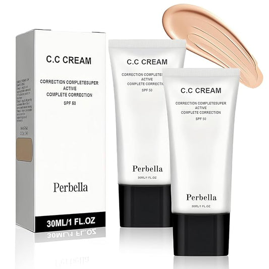 Cc Cream Self Adjusting For Mature Skin, CC Cream for Older Women (2 PCS Natural)