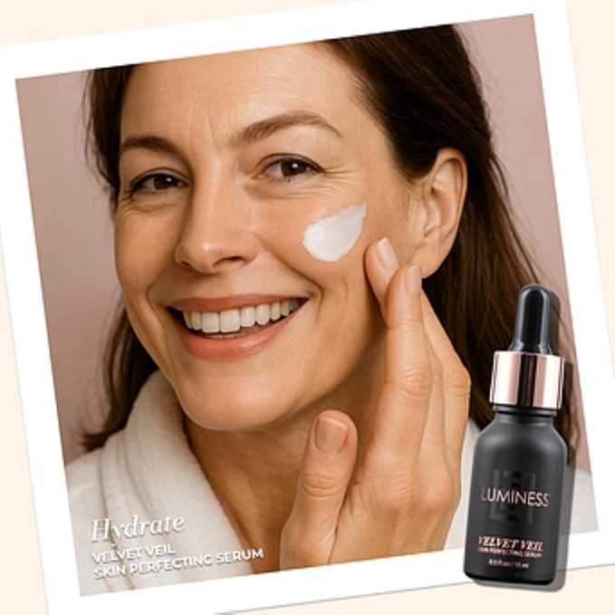 Luminess Velvet Veil - Hydrating Makeup Primer Serum - Pore Minimizer, Smooths Wrinkles and Fine Lines - Lightweight, Non-Greasy, Long-Lasting Make up Gripping Formula, For All Skin Types