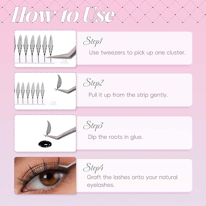 FADLASH Premade Anime Lashes Spire Premade Lash Fans 0.07 C Curl Volume Manga Lash Look Fluffy Natural Lash Extensions for Professional Salon Use (0.07-C, 8-14mm)