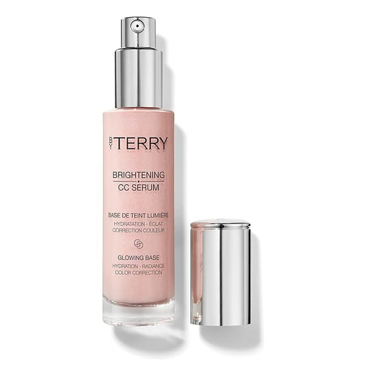 By Terry Brightening CC Serum, Hydrating, Brightening, Illuminating & Color Correcting Skin Primer For Your Face, Peach Glow, 1 fl oz