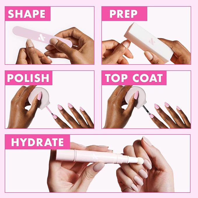 Olive & June Long Lasting Nail Polish | Plump Gel-Like Finish No Lamp Needed | Lasts up to 10 days | Salon-Quality Color at Home | 15-Free, Vegan & Cruelty-Free Chip-Resistant Shine | HZ | Dusty Rose