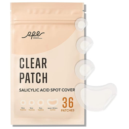 RPE Life Korean Pimple Patches – 4 Size Invisible Acne Stickers with Salicylic Acid & Hydrocolloid Miracle Patches for Pimples Zit Stickers Blemish Dots Pimple Stickers for Face - 36 Count