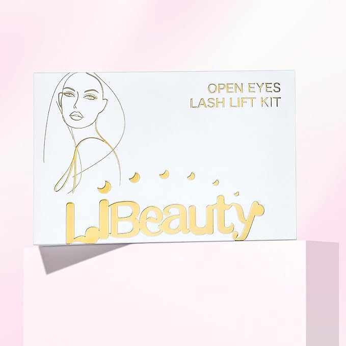 Libeauty Lash Lift Kit with Lash Glue Balm Eyelash Lift Kit & Brow Lamination Kit New Lash Lifting Pads Last Up 4-6 Weeks Tubular Precision Design Curling Perming Lotion & Liquid Set Home Perm Kit