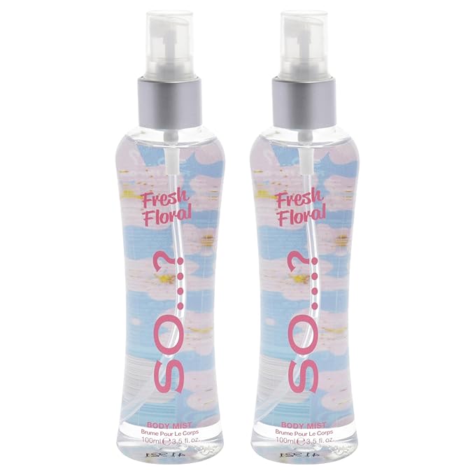 Fresh Floral Body Mist by So…? for Women - 3.5 oz Body Mist - Pack of 2