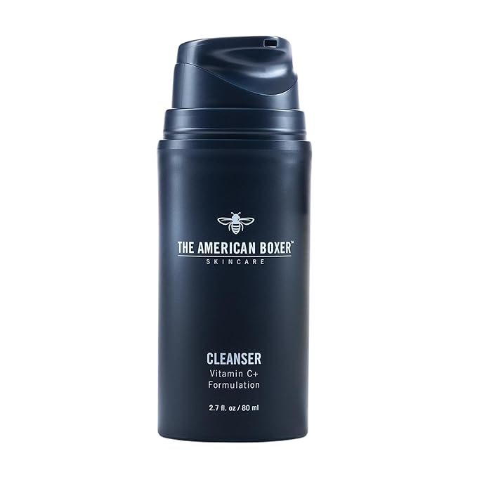 THE AMERICAN BOXER Kickass Cleanser Hydrating Mens Face Wash for Men - Essential Vitamins and Minerals - For All Skin Types - Organic - Cruelty Free - Naturally Derived Ingredients