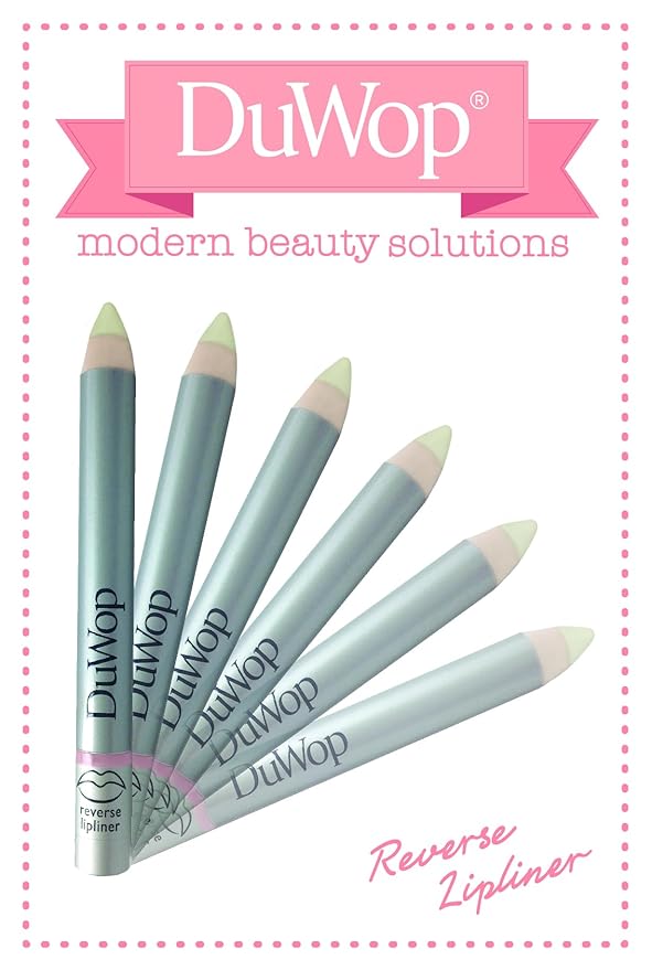 DuWop Cosmetics Reverse Lipliner, Nude – Colorless, Matte Pencil to Perfectly Shape Lips and Prevent Lipstick Feathering