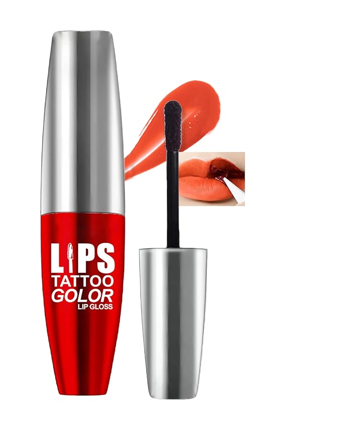 Lip Stain Peel-Off Lip Liner Stain,Long-Lasting Red Lips Gloss Tattoo,Matte Non-Stick Liptint Highly Pigmented Nude Color Liquid Lipstick Waterproof Transfer-proof Tinted Lipstain Makeup for Women-03