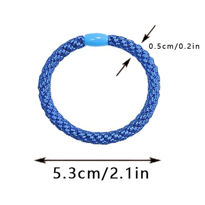 10-Piece Hair Ties: Soft Knitted Hair Tie for Thick/Coarse/Curly Hair. Gentle Hair Ties No Damage—Secure & Protect Strands (Classic)