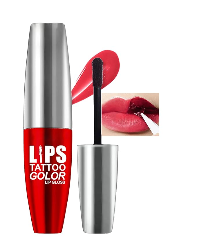 Lip Stain Peel-Off Lip Liner Stain,Long-Lasting Matte Lips Gloss Tattoo,Nude Pink Non-Stick Liptint Highly Pigmented Color Liquid Lipstick Waterproof Transfer-proof Tinted Lipstain Makeup for Women-04