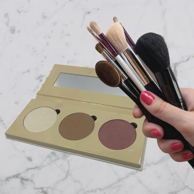 Cosmetics On The Go Blush, Bronzer & Highlighter Palette Makeup for Cheeks Face Blushes Bronzer Powder Highlighter Palette Travel Compact Womens Makeup for Girls Cruelty Free USA Compact Glow