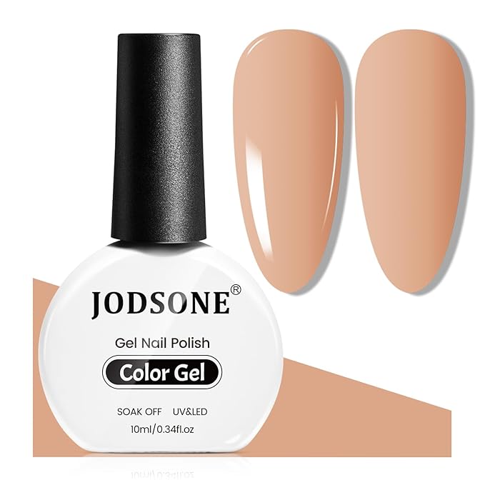 JODSONE Pale Brown Gel Nail Polish 10ml Gel Polish Pale Brown Nail Color Professional Finish Long-Lasting Chip-Resistant Easy Application Need U V Lamp Curing