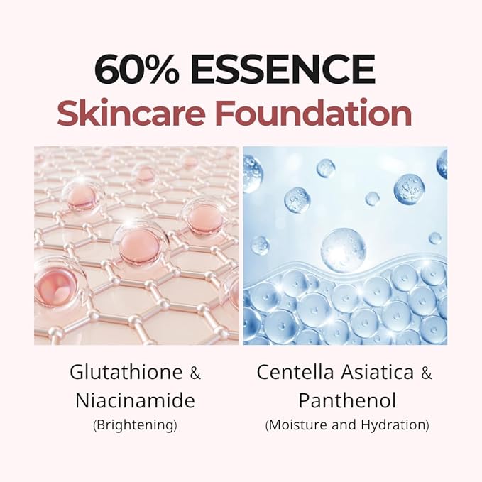 milktouch Cushion Foundation, 24H Flawless Skin, Radiant Shine, No Oxidation, Long-Lasting, Non-Creasing, 60% Hydrating Skincare Infused Korean Foundation (15N Fair Ivory)