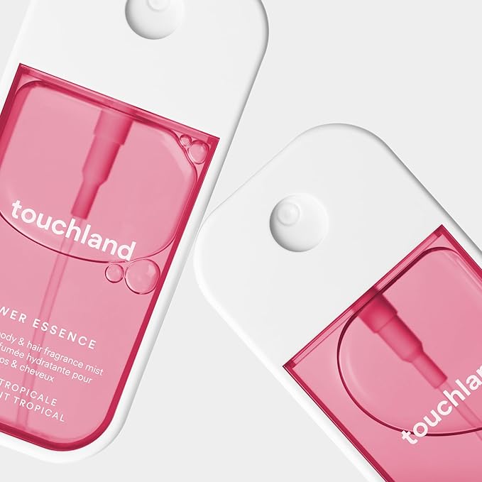 Touchland Hydrating Body & Hair Fragrance Mist, Lush Tropicale, 2 FL. OZ. Travel Size Body Spray | Hydrating, Travel Size