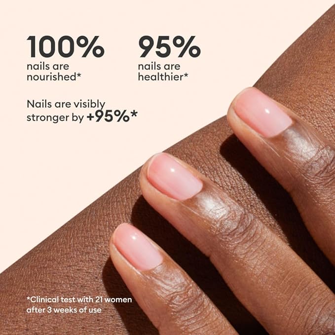 Manucurist Active Glow Raspberry Nail Polish & Care - Ultra-Glowy 2 in 1 Nail Concealer & Care - Plant-Based Ingredients: Sweet Almond Oil, Raspberry - Valentines Day Gifts for Women - Gifts for Her