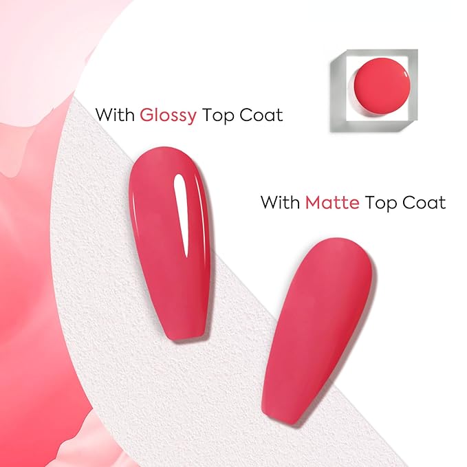 VENALISA Red Gel Nail Polish 1 Pcs 12ml Coral Red Color Gel Polish Soak Off UV Salon Manicure DIY at Home Nail Art For Girls Women