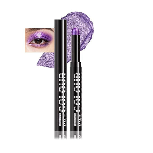 Instant Set Cream Eyeshadow Crayon, Shimmer Glitter, Waterproof, Creamy Texture, Perfect for Travel & Daily Makeup(23#)