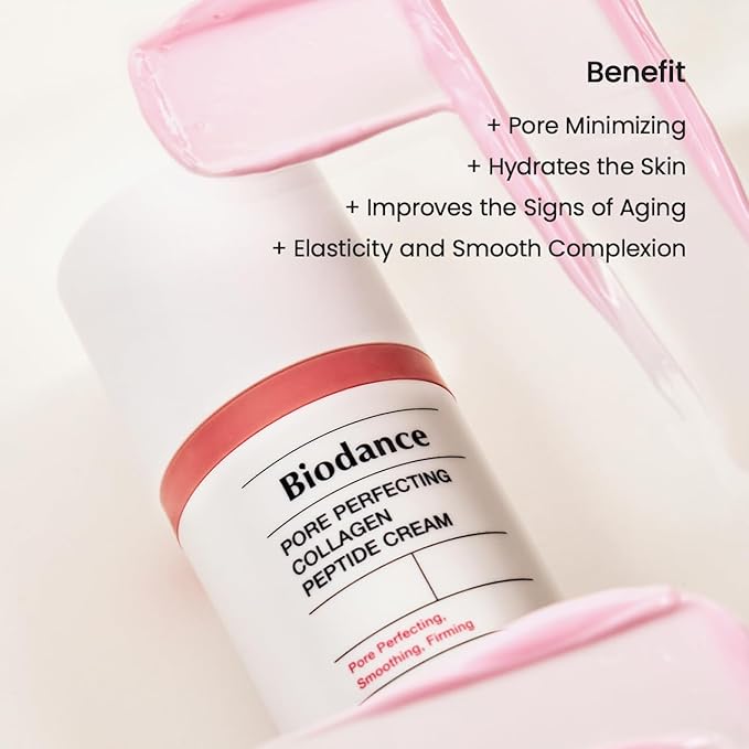 BIODANCE Pore Perfecting Collagen Peptide Cream, Hydrating, Plumping, Pore Care, Firming Facial Moisturizer, Korean Skin Care, Gifts for Women | 1.69 fl.oz, 50ml