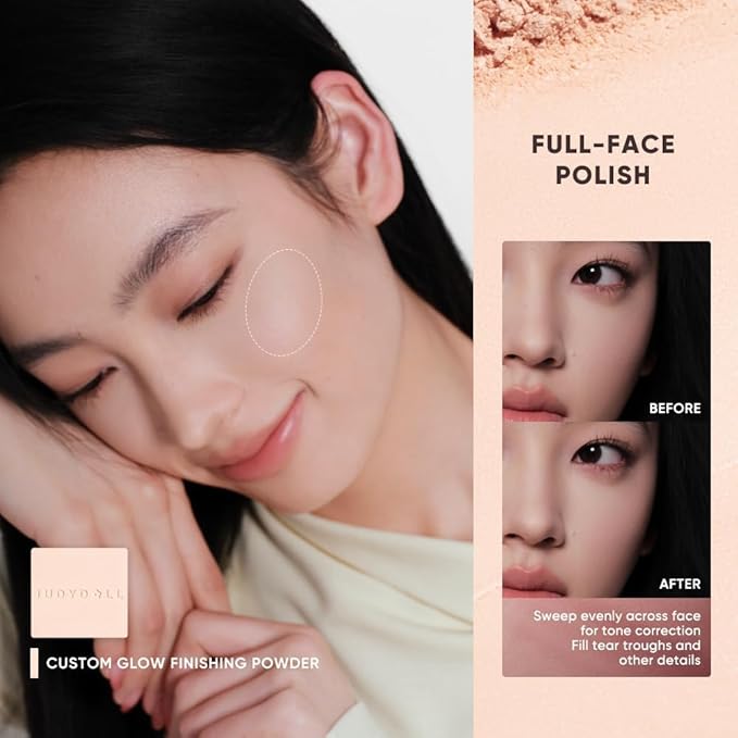 JUDYDOLL Highlight & Contour Palette, All-in-One Matte Highlighter Contour Compact, stocking stuffers, Blendable Makeup for Beginners, for All Skin Tones (05 Feather Glow Palette)