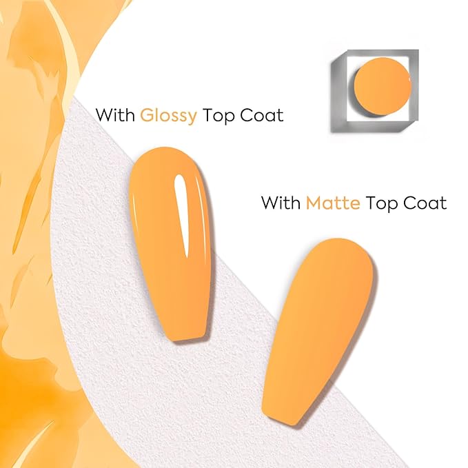 VENALISA Orange Gel Nail Polish 1 Pcs Bright Neon Orange Color Gel Polish Soak Off UV Gel DIY at Home Manicure Salon Nail Art For Girls Women