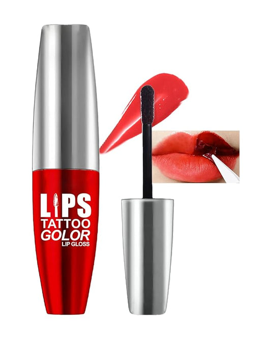 Lip Stain Peel-Off Lip Liner Stain,Long-Lasting Matte Lips Gloss Tattoo,Nude Red Non-Stick Liptint Highly Pigmented Color Liquid Lipstick Waterproof Transfer-proof Tinted Lipstain Makeup for Women-02