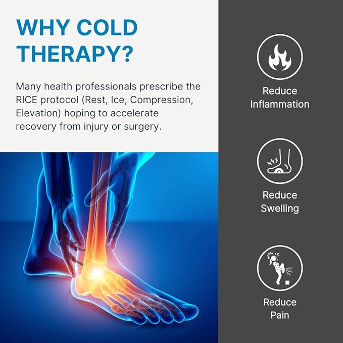 NatraCure Cold Therapy Socks - Reusable Gel Ice Frozen Slippers for Feet, Heels, Swelling, Edema, Arch, Chemotherapy, Arthritis, Neuropathy, Plantar Fasciitis, Post Partum Foot - Size: Large
