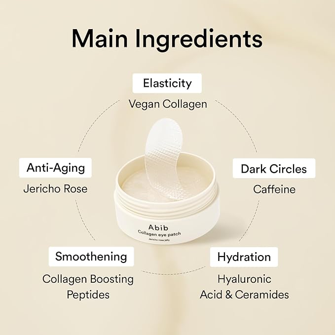 Abib Eye Deal Collagen Eye Care Kit, Korean Under Eye Patches for Puffy Eyes and Dark Circles, Anti-Wrinkle