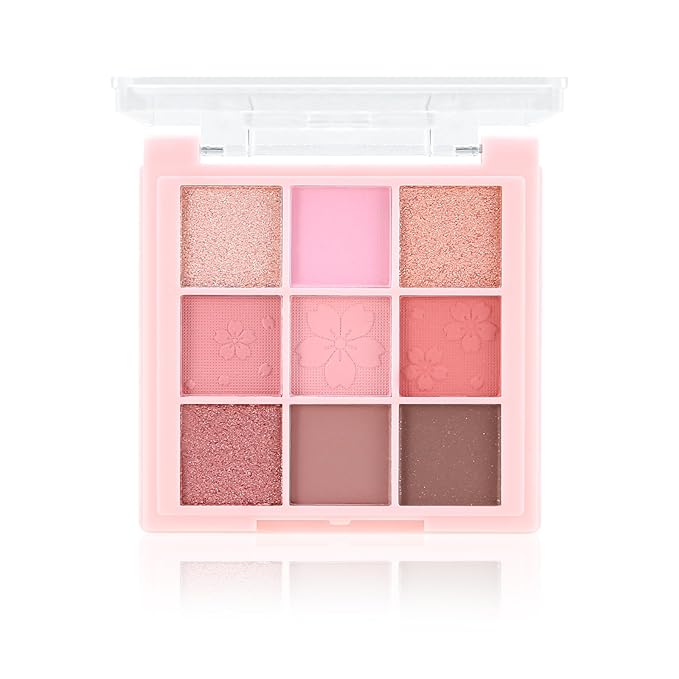 Boobeen 9 Colors Eyeshadow Palette - Matte and Shimmer Makeup, Highly Pigmented Creamy Eye Shadow Powder, Create a Neutral Eye Look, Long Wearing，Easy to Build Dramatic Glamour Looks