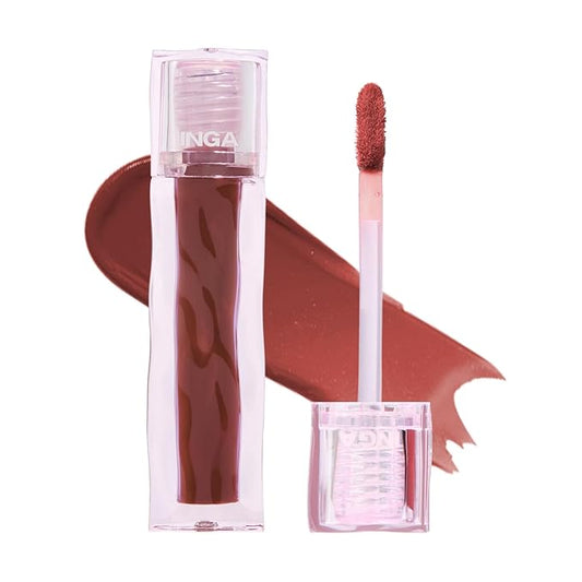 INGA Blurring Velvet Matte Lip Tint - Soft-Blur Matte Finish, Waterproof, Transfer-Proof, Long-Lasting Lip Stain, Lightweight Buildable Color with Hydrating Comfort (Cedar Earl Grey)