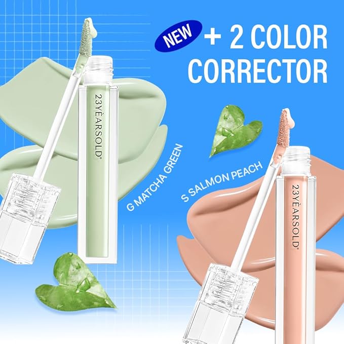 [23YEARSOLD Derma] Thin Concealer #0.5P (Pink Beige) – Sensitive-Skin Friendly, Lightweight & Long-Lasting with Redness-Soothing SWEETONE Formula for a Natural Finish, Easy-to-Carry 0.17 fl oz