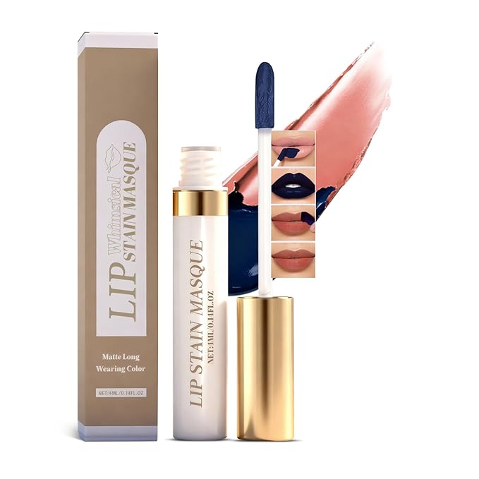 Lip Stain Peel Off & Wipe-Off, Long Lasting Waterproof Lip Tint, Smudge Proof, Transfer Resistant, Easy Wipe Finish, High Pigment Matte Lip Color, All-Day Kiss-Proof Lip Makeup 03#
