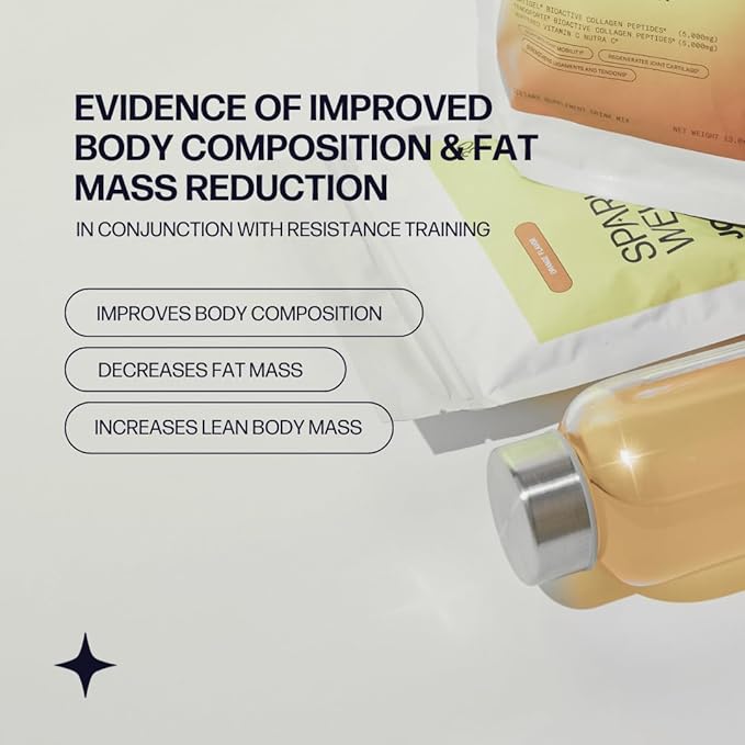 Sparkle Wellness Muscle Boost (Mixed Berry) [30-Serves] | Collagen Supplement Powder with Hydrolyzed BODYBALANCE Collagen Peptides & Buffered Vitamin C | Improves Body Composition