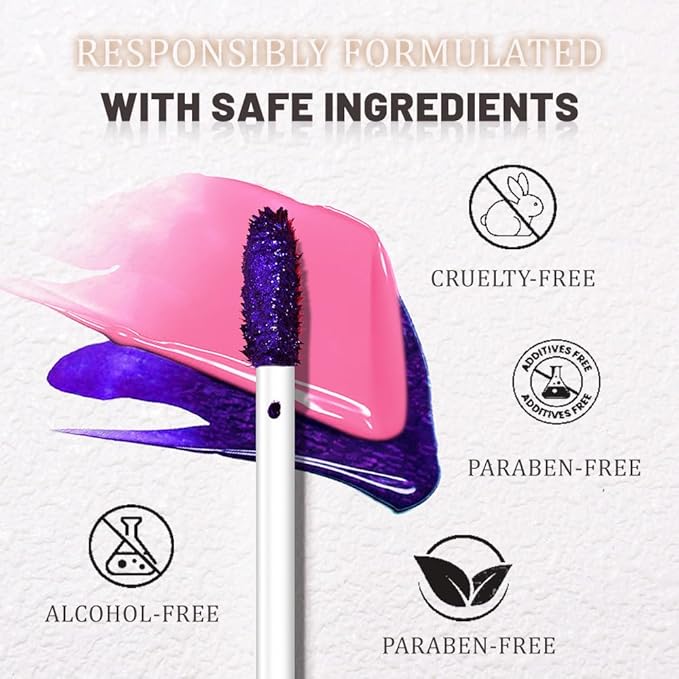 evpct Light Pink Peel Off Lip Stain Tints with Tweezer, Matte Lipstick Lip Stain Gloss Long Lasting Waterproof for Women, Non-stick Cup Lipstick Peel Off High Pigmented 24 Hrs Original Lips Stains, 07