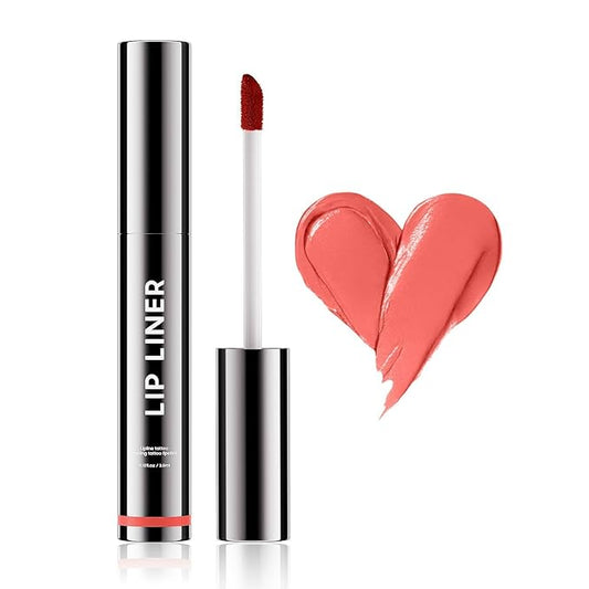 OETUIOW Lip Stain Long Lasting & Waterproof Lip Liner, Non-Stick Cup Highly Pigmented Natural Finish, Lip Gloss for All-Day Color Hold (Rose)