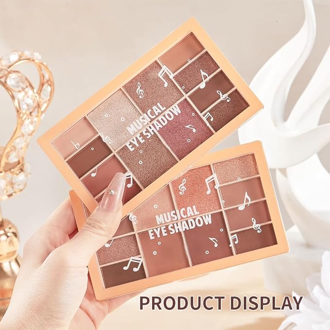 Eyeshadow Palette, Soft Matte & Romantic Shimmer, Low Saturation for Natural Look, Smooth Texture, High Pigment, No Fallout, Soft, Silky, Half-Wet Powder, Radiant, Clear, and Seamless Finish-4#