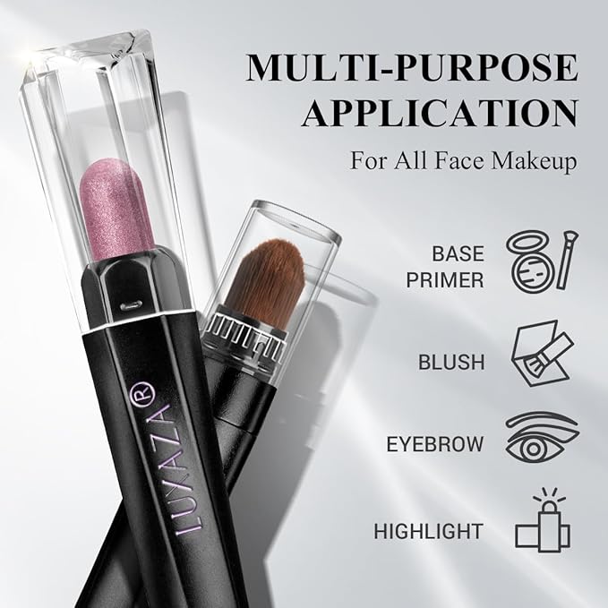 3PCS Eyeshadow Stick, Neutral Pink Cream Eye shadow Sticks Pencil Crayon,Eye Brightener Stick with Crease-proof Formula Eye Shadow