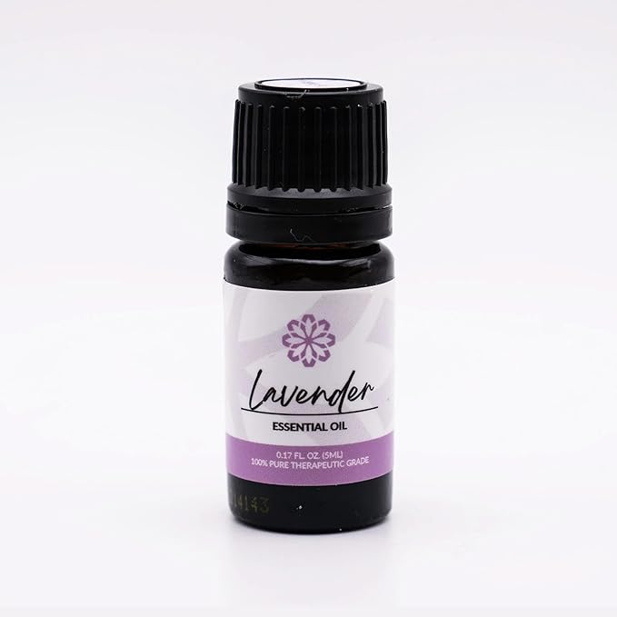 Essence Lavender Essential Oil – Pure & Therapeutic Grade – Perfect for Aromatherapy, Diffusers & Recharging Essence Nasal Diffuser Rings – Natural Stress & Mood Support (5mL)