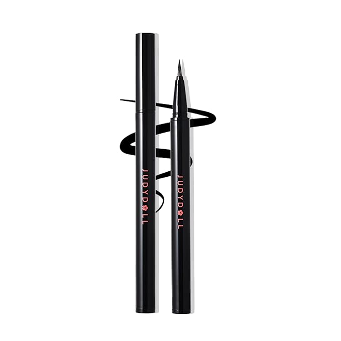 JUDYDOLL Ink Glider Longlasting Liquid Eyeliner - 30H Waterproof, Smudgeproof, Longlasting & Easy Glide, Intense Black, Ideal for Cat Eyes & Wings