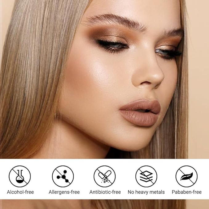 evpct Brown Lip Stains Peel off, Peel off Lip Liner Tattoo Lip Stain Tint Gloss Marker Makeup, Long Lasting Waterproof 24 Hours Matte Finish Transfer-proof Pigmented Color Stay Lipsticks, 145#