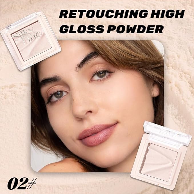 Contour & Highlighter Palette - Nude Pink Beige White Clear Natural Brightening, Non-Cakey Satin Finish for Flawless Sculpting (02# Nude Pink)