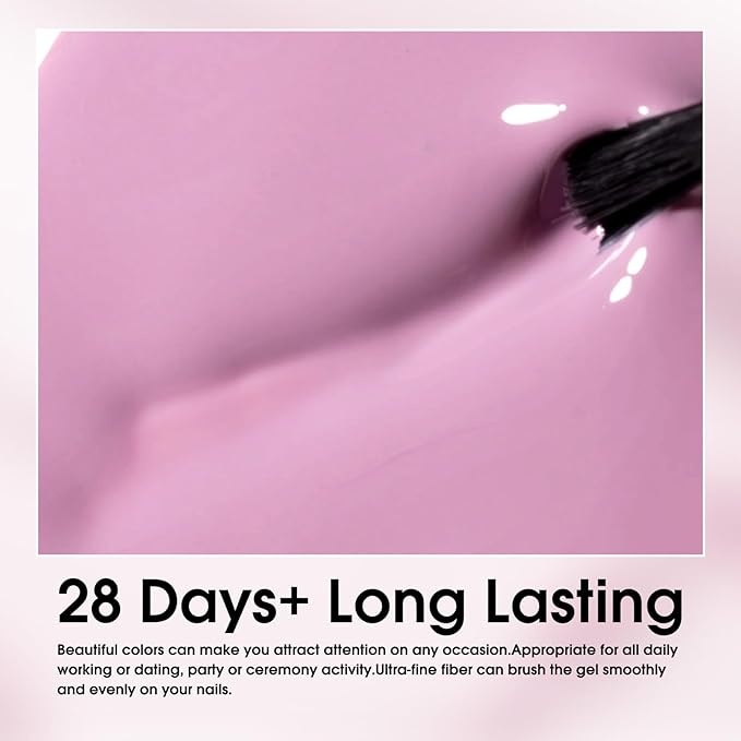 VENALISA Pink Gel Nail Polish 1 Pcs Nude Pink Color Gel Polish Soak Off UV Gel DIY at Home Manicure Salon Nail Art For Girls Women